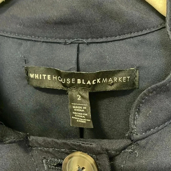 White House Black Market navy lightweight jacket - Picture 2 of 5